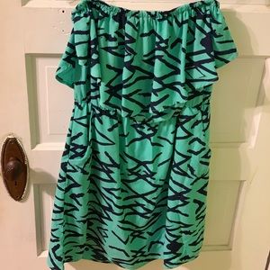 Pattern dress with pockets